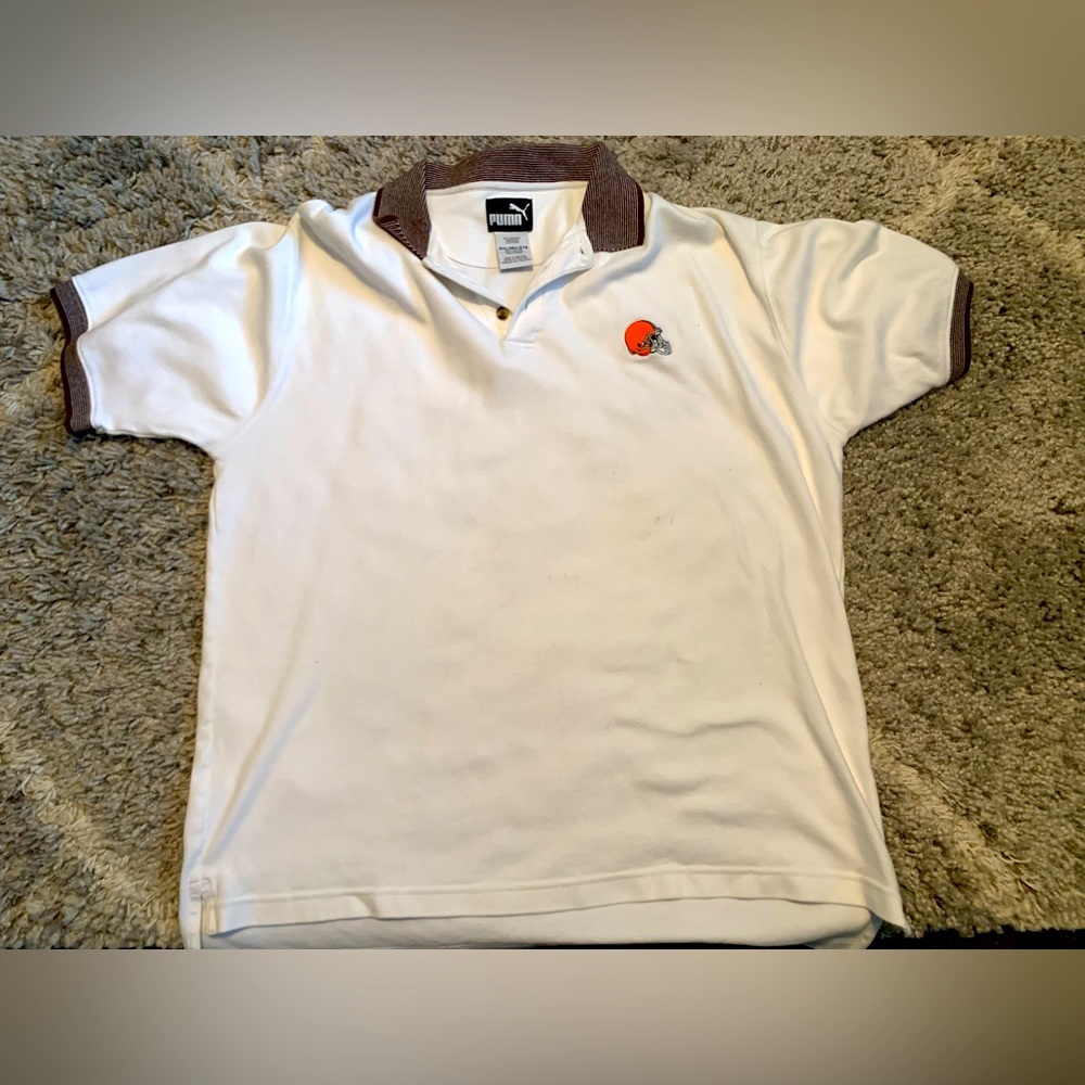 NFL Cleveland Browns Mens XXL Puma Coaches sideline Polo Shirt.  Cool item!